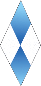 Eine blau-weiße bayrische Raute
